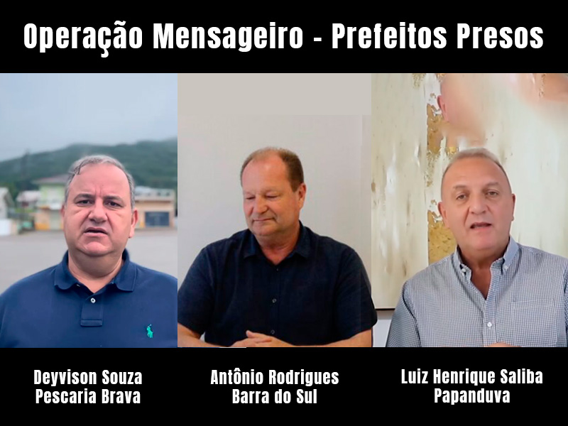 Opera O Gaeco Prefeito De Barra Do Sul E O Filho Secretario S O Detidos Toninho News